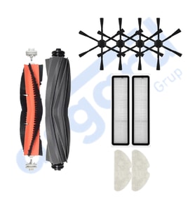 DREAME D10S, D10S PRO, D9 MAX GEN 2 UYUMLU 2 Ana Fırça 4 Yan Fırça 2 Filtre 2 Mop PKT-iasgf0000962