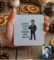 Kişiye Özel Karikatürlü Just Worked Hard Bardak Altlığı Doğum Günü Hediyesi