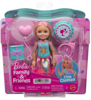 Barbie Sarı Saçlarında Pembe Meçler Olan Ve Doğum Günü Temasına Uygun Renkli Bir Elbise Giyen 15 Cm' (Çok Renkli)