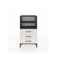 Arges Komodin 2 Raflı 3 Çekmeceli 60x30x106 Antrasit-Aytaşı