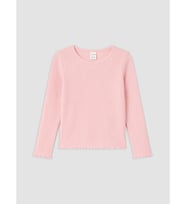LC WAIKIKI Pembe Fırfırlı Kız Çocuk Tişört