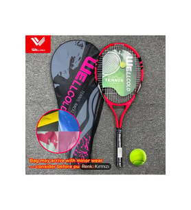 Pro Tenis Raketi Yüksek Kalite Düşük Sarsılma 27 Inch L2 + Çanta + Tenis Topu 689