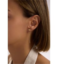Taşlı Butterfly Sallantılı Küpe