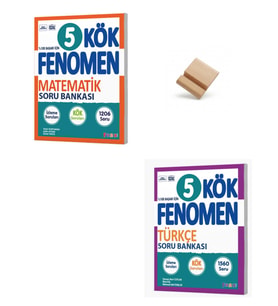 Fenomen 5. Sınıf Maarif Matematik ve Türkçe Kök Soru Bankası + Telefon Standı