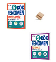 Fenomen 5. Sınıf Maarif Matematik ve Türkçe Kök Soru Bankası + Telefon Standı