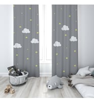 Çocuk Odası Dijital Baskılı 135x260cm Tek Kanat Fon Perde Model 00079