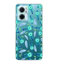 PrintiFy Xiaomi Redmi Note 11E ile Uyumlu Nazar Boncuğu 3  Kamera Korumalı Şeffaf Silikon Kılıf