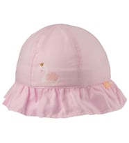 Kız çocuk Kuğu Baskılı Şapka (1-3 yaş) (Pembe)
