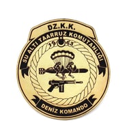 SAT (Su Altı Taarruz) Deri PEÇ- Arma - Patch (Taba)