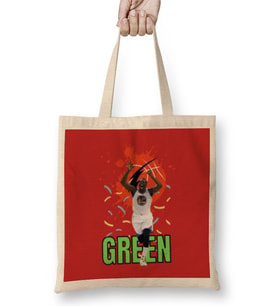 Draymond Green Vintage Art -Legend Basketball Gift Vintage Retro Style Bez Çanta Uzun Saplı