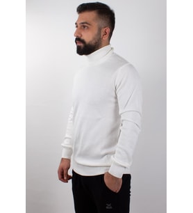 Twister 3623 Ekru Balıkçı Yaka Erkek Kazak