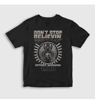 Presmono Unisex Çocuk Siyah Don't Stop Believin Journey T-Shirt 548338tt