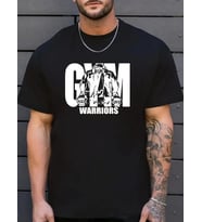 Erkek Baskılı Tişört Kısa Kol Bisiklet Yaka Regular fit Rahat kalıp T-Shirt - Siyah