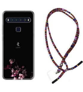 TCL 10L 10 Plus 10SE 20E 20SE 30 L7 Kılıf Boyun Asklı Rasta Silikon Love 1629