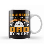 Mens Dad And Engineer Funny Fathers Gift Ideas 02 Kupa Bardak Porselen