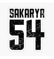 54 SAKARYA Sticker Yapıştırma Oto Etiket 17cm