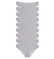 Mulvxbrf Brf02 9 Adet Süper Eko Set Likralı Kadın Slip Külot Gri (Mulvix)