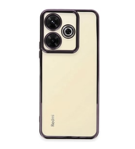 Xiaomi Redmi 13 4g Kılıf Kamera Korumalı Lensli Silikon - Mor