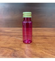 15 cc Pembe Pet Şişe - Contalı Metal Gold Kapaklı x 10 Adet (Karışık)