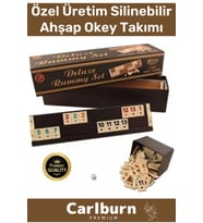 Antibakteriyel Kir Tutmayan Çizilmeye Dayanıklı Silinebilir Gold Ahşap Ev Kafe Okey Takımı
