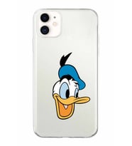Apple iPhone 11 Uyumlu Kapak Donald Duck Tasarımlı Şeffaf Silikon Kılıf