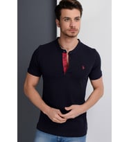 T8560 DEWBERRY T-SHIRT-LACİVERT