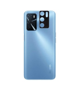 Oppo A16 Uyumlu Zore 3D Kamera Camı (Siyah)