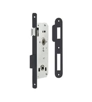 Gömme Kapı Kilidi Wc Banyo Tipi Mat Siyah 45/18mm