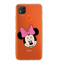 Xiaomi Redmi 9C  Kamera Korumalı Kapak Minnie Mouse Tasarımlı Şeffaf  Kılıf