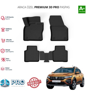 SANDERO ARACA ÖZEL 3D PASPAS 2020 2021 2022 2023 2024