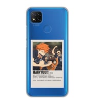 Xiaomi Redmi 9C / 10A Uyumlu Haikyuu!! Poster Tasarımlı Şeffaf Telefon Kılıfı