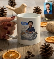 Kişiye Özel Karikatürlü Makine Mühendisi Kupa Bardak Mühendisler Günü Hediyesi