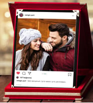 Kişiye Özel Fotoğraf Baskılı Plaket, İnstagram Görselli Plaket,İsme Özel Plaket
