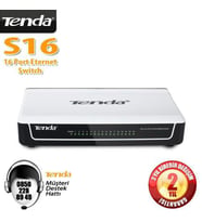 Tenda S16 16 Port 10-100 Mbps Switch Plastik Kasa