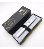 Jinhao Parlak Beyaz Roller Kalem  İsme Özel Kalem