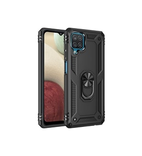 Çınarcık Dev Samsung Galaxy M32 Kılıf Sofya Yüzüklü Silikon Kapak - Lacivert