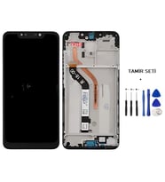 Tkgz - Xiaomi POCO F1 Uyumlu Lcd Ekran Dokunmatik Servis ÇITALI + TAMİR SETİ