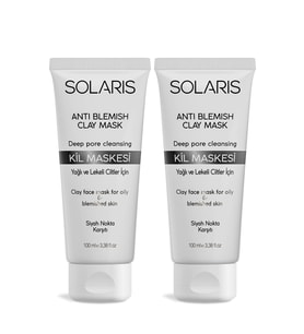 Solaris Kil Maskesi Yağlı ve Lekeli Ciltler İçin 100 ml x 2 Adet