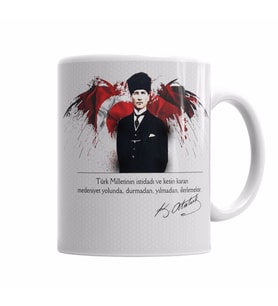 Atatürk  Kupa Bardak Porselen