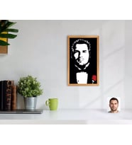 BK Gift Kişiye Özel Godfather Baba Tasarımlı Dekoratif Retro Ahşap Tablo-20
