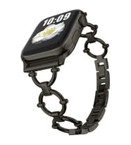 Lexroo Watch Ultra 49mm Kordon KRD-56 Metal Strap Kayış - Siyah