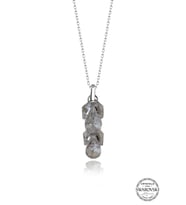 Swarovski Crystal Kadın Damla Salkım Gümüş Kolye
