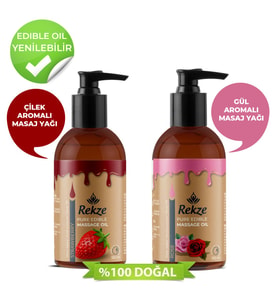 Genel Markalar Gül Ve Çilek Aromalı Erotik Vucut Masaj Yagı 120 Ml