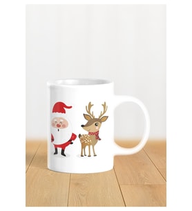 Hediyelik Yeniyıl / Yılbaşı / Noel Baba Baskılı Kupa Bardak