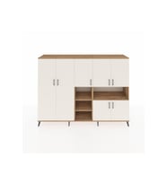 Hyperion Dolap 13 Raflı 7 Kapaklı 220x44x163 Çam-Aytaşı/Çam