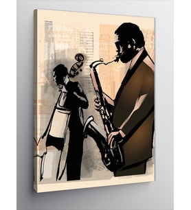 Kanvas Tablo Caz Jazz Müzik Temalı
