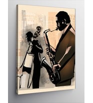 Kanvas Tablo Caz Jazz Müzik Temalı