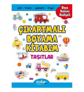 Çıkartmalı Boyama Taşıtlar