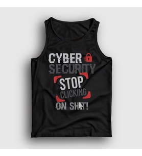 Presmono Unisex Siyah Stop Clicking On Shit Cyber Security Atlet 529898tt