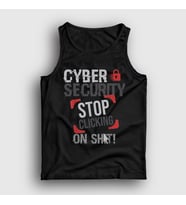 Presmono Unisex Siyah Stop Clicking On Shit Cyber Security Atlet 529898tt